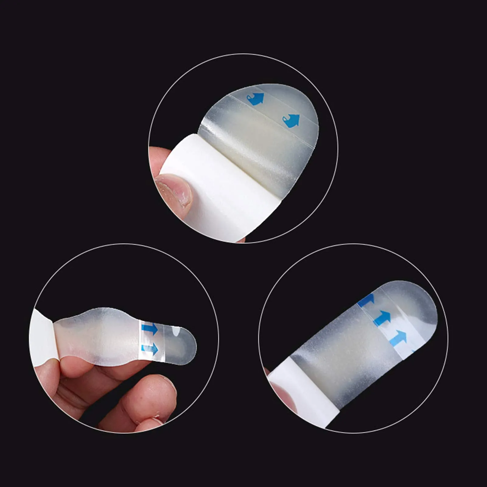 16Pcs Invisible Blister Plasters Bandages Hydrocolloid Gel Dressing Blister Cushion Pads Gel Blister Guard Blister Prevention Patches Waterproof Blister Protector Hydro Seal Band Aid for Heel Foot Toe 16pcs