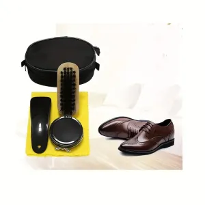 1SET Shoe Polish Set Leather Care Set - Genuine Leather Maintenance Oil Shoe Polish Set