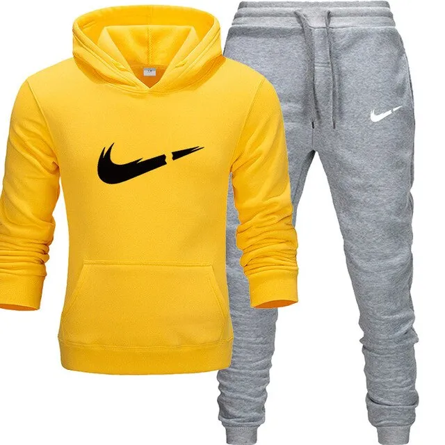 2019 New Fashion Hoodies Men Sport suit Nike JUST BREAK IT Sweatshirt  Sweatpants Suits Casual Long Sleeve Pullover Hoodie clothing