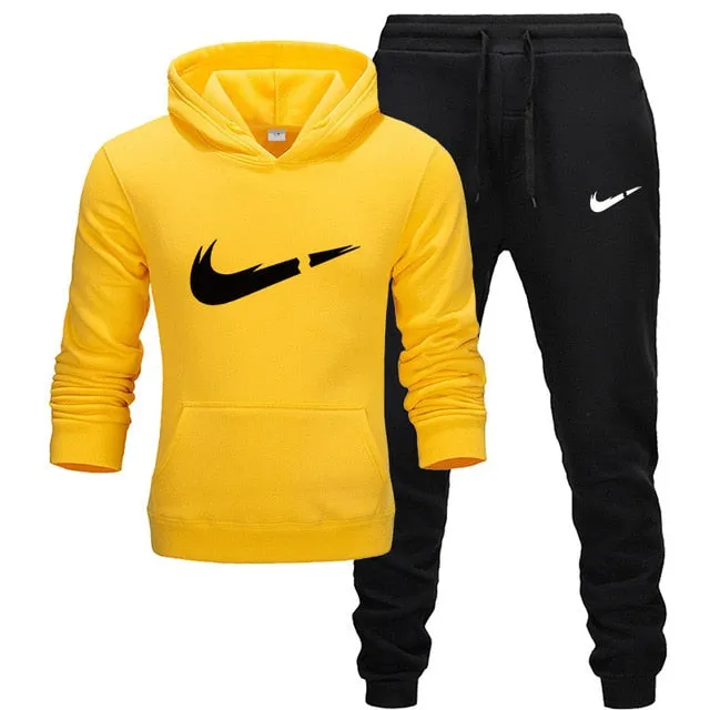 2019 New Fashion Hoodies Men Sport suit Nike JUST BREAK IT Sweatshirt  Sweatpants Suits Casual Long Sleeve Pullover Hoodie clothing