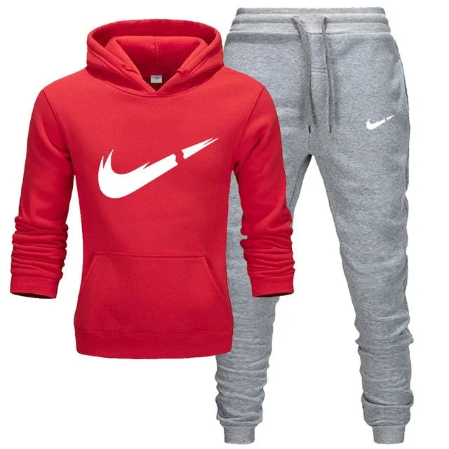 2019 New Fashion Hoodies Men Sport suit Nike JUST BREAK IT Sweatshirt  Sweatpants Suits Casual Long Sleeve Pullover Hoodie clothing