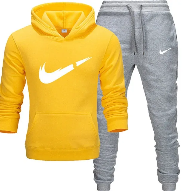 2019 New Fashion Hoodies Men Sport suit Nike JUST BREAK IT Sweatshirt  Sweatpants Suits Casual Long Sleeve Pullover Hoodie clothing