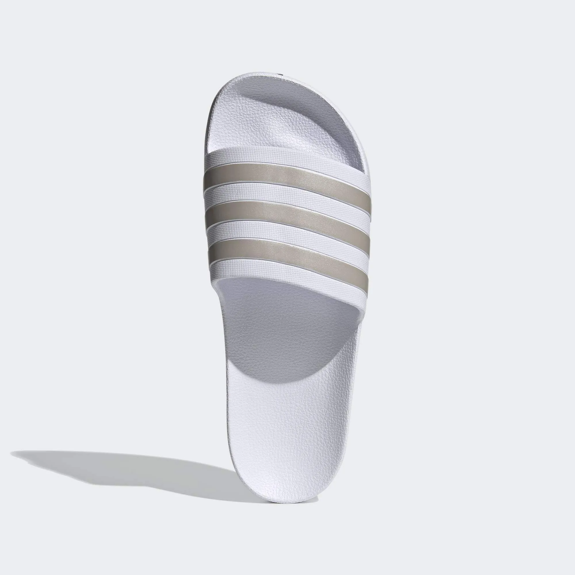 adidas Unisex Slide Sandal White Metalic 12 US Pair of Shoes