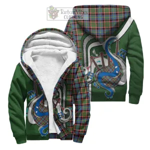 Aikenhead Tartan Sherpa Hoodie with Epic Bagpipe Style