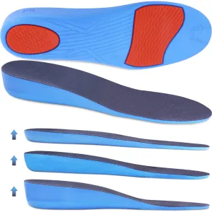 Ailaka Height Increase Insoles for Men Women - 1 Pair PU Shoes Lifts Elastic Shock Absorbing Sports Shoe Insoles Height Increase, Heel Lifts for Men Women Shoes Inserts Heel Height: 3.5 Cm 9-12 M US Women/7-10 M US Men