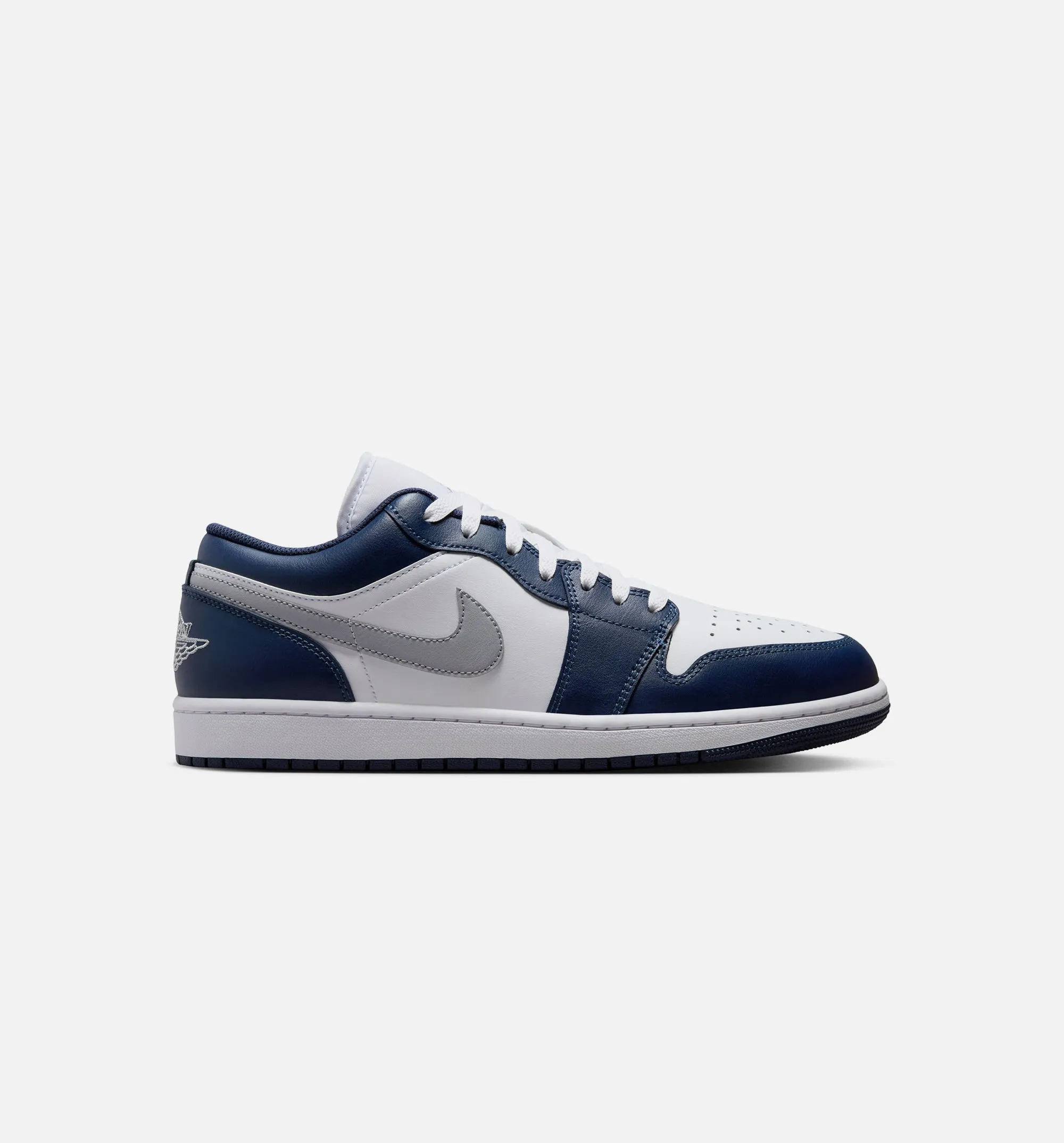 Air Jordan 1 Low Midnight Navy Mens Lifestyle Shoe - Midnight Navy/Wolf Grey