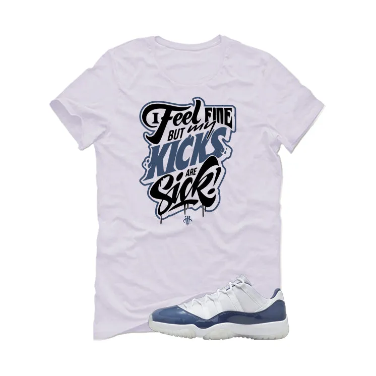 Air Jordan 11 Low Diffused Blue White T-Shirt (Kicks Are Sick)| illcurrency