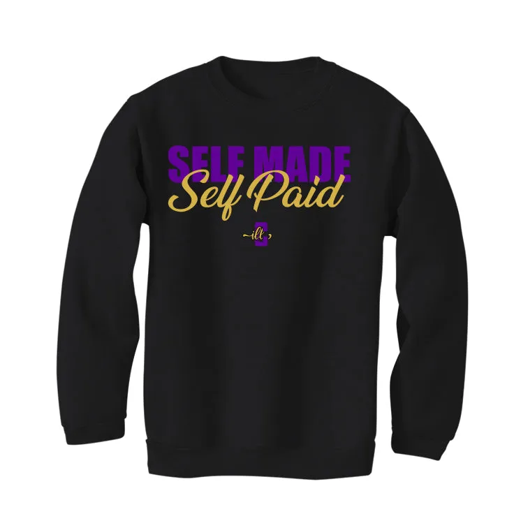 Air Jordan 12 Field Purple - Black T-Shirt (Self Made Self Paid)