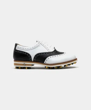 ALL CLASSIC Golf Noble Wingtip Classic Golf Shoes - White Toe