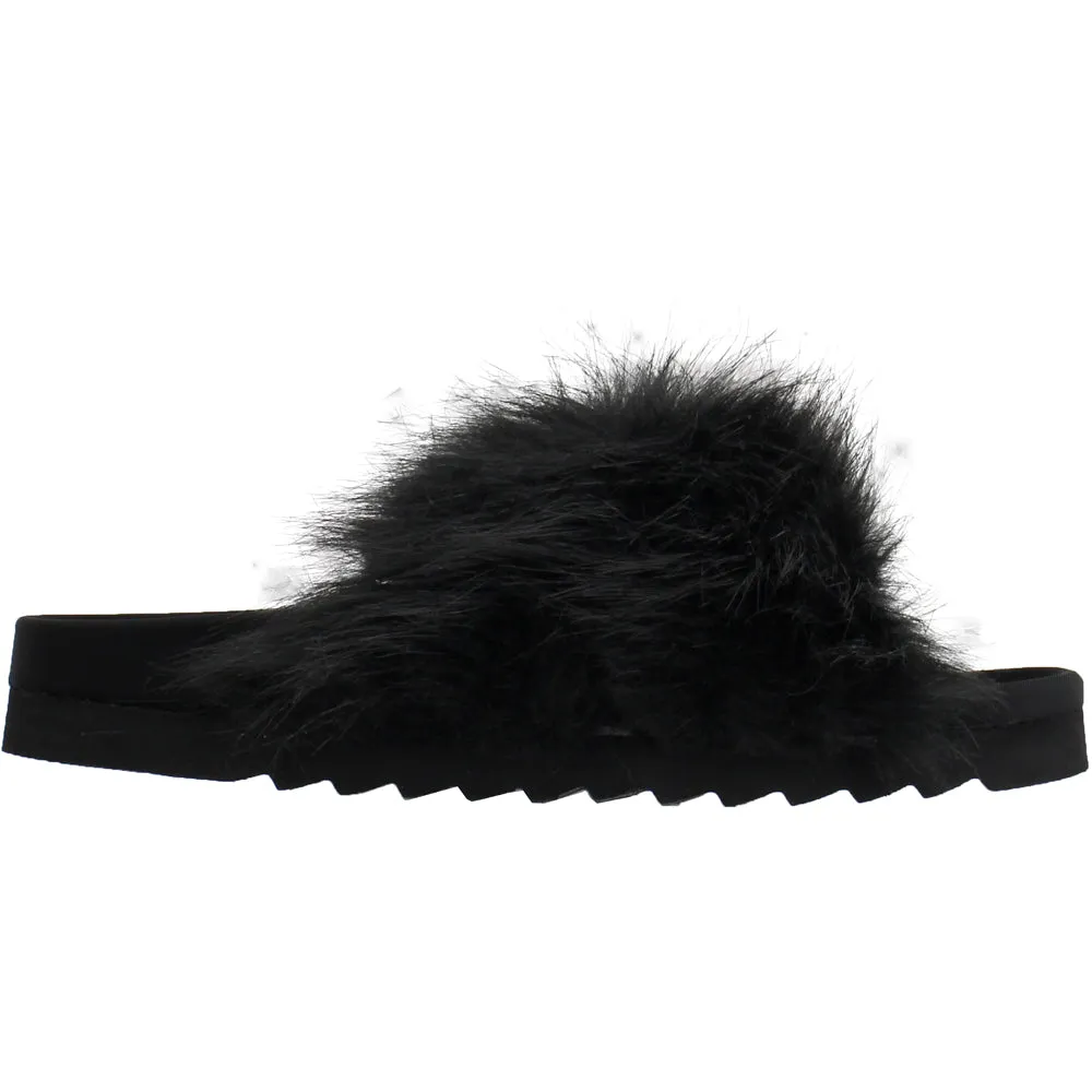 Amari Faux Fur Slide Sandals