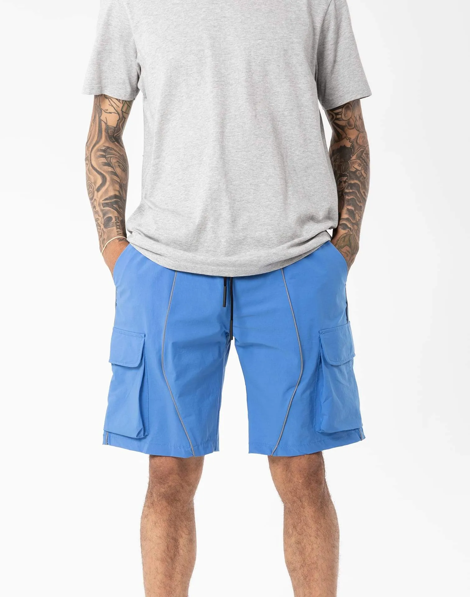 American Stitch 3m Piping Cargo Pocket Shorts