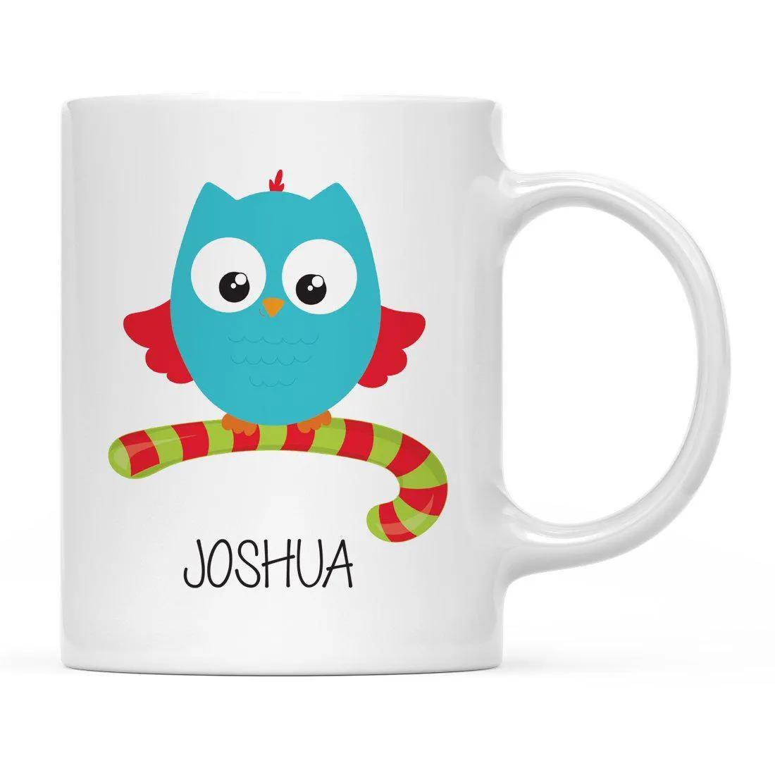 Andaz Press 11oz Personalized Christmas Owl And Gnome Coffee Mug