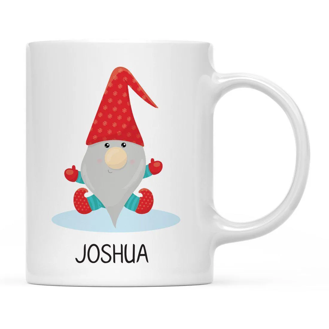 Andaz Press 11oz Personalized Christmas Owl And Gnome Coffee Mug