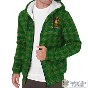 Andrew Irish Clan Tartan Sherpa Hoodie with Coat of Arms