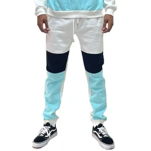 Aqua Color Block Sweats