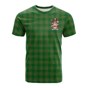 Archer Irish Clan Tartan Cotton T-shirt with Coat of Arms