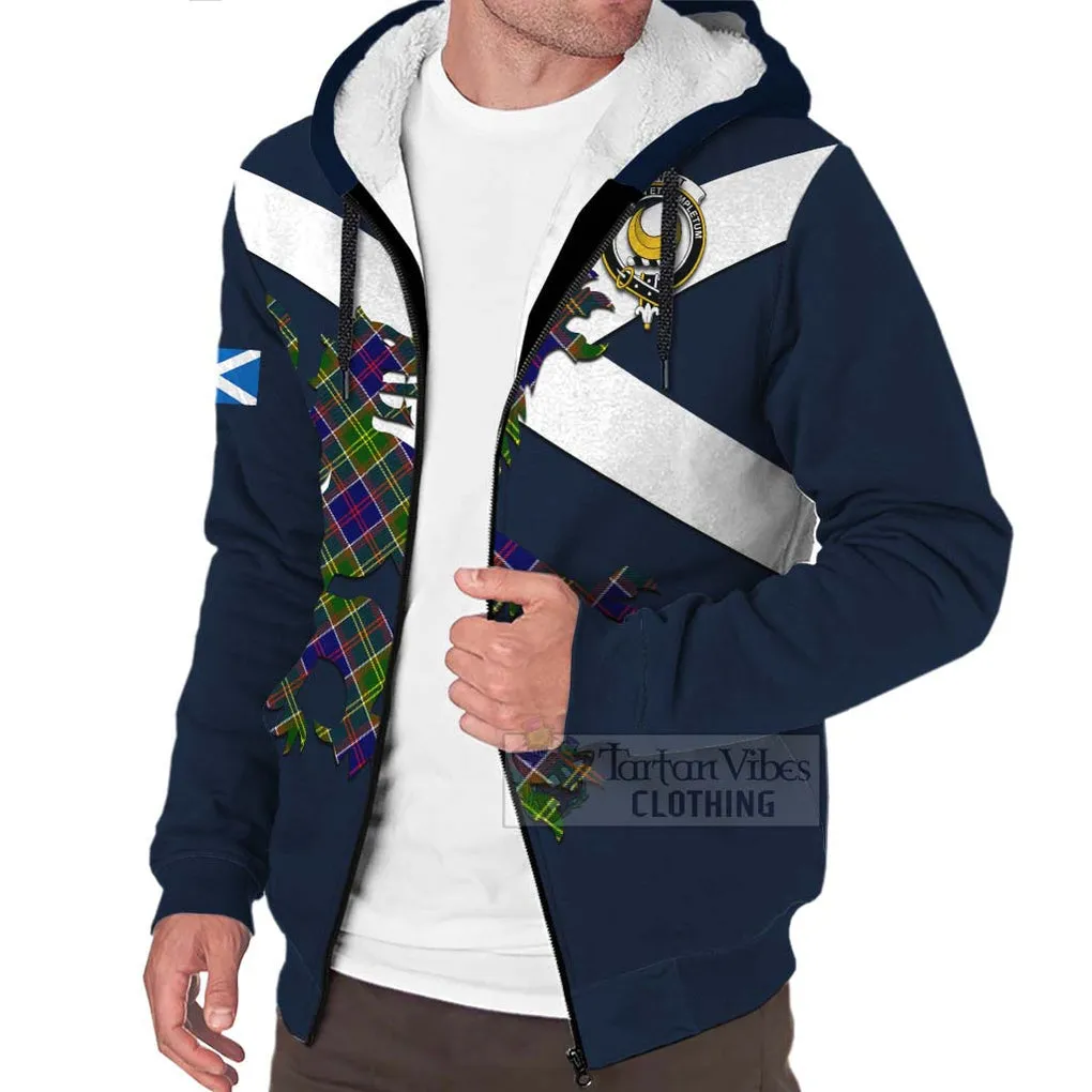 Arnott Tartan Lion Rampant Sherpa Hoodie  Proudly Display Your Heritage with Alba Gu Brath and Clan Name