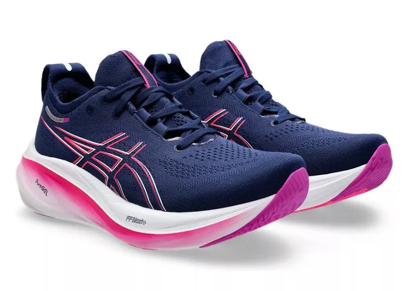 Asics Womens Trainer Gel-Nimbus 26 Blue Expanse/Bold Magenta