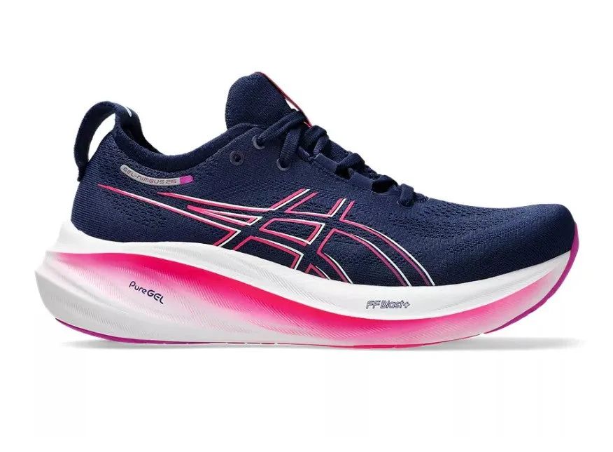 Asics Womens Trainer Gel-Nimbus 26 Blue Expanse/Bold Magenta