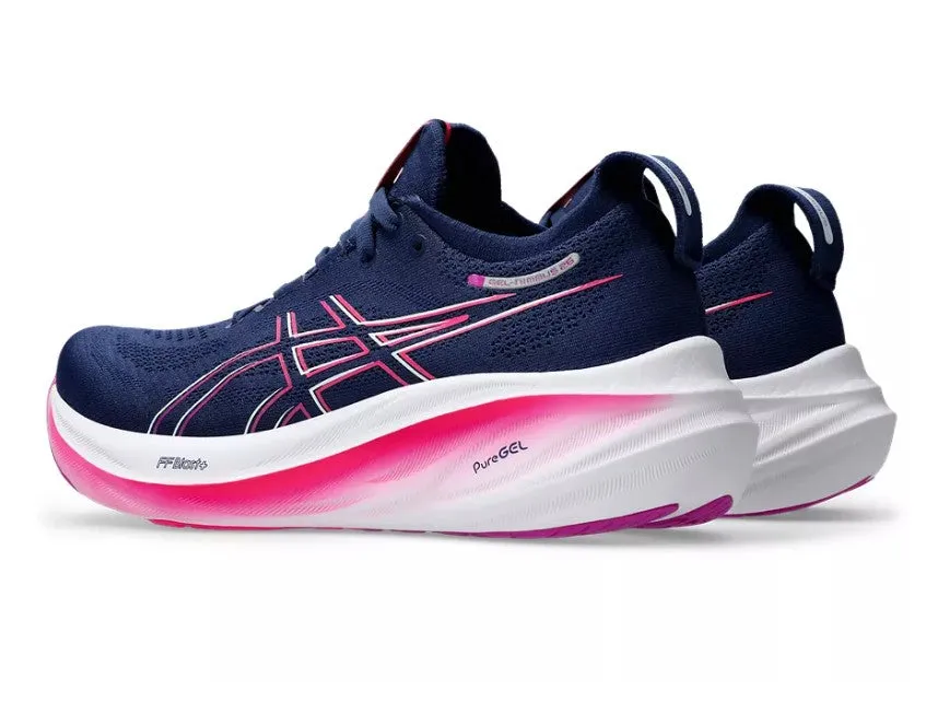 Asics Womens Trainer Gel-Nimbus 26 Blue Expanse/Bold Magenta