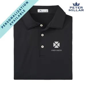 ATO Personalized Peter Millar Black Polo With Symbol