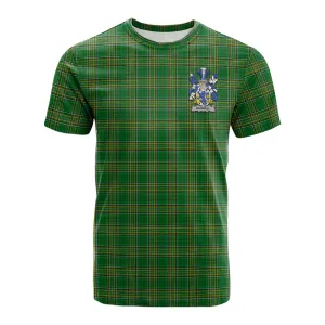 Bagnall Irish Clan Tartan Cotton T-shirt with Coat of Arms