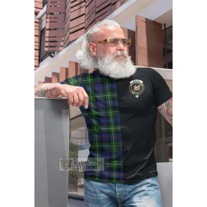 Baillie Tartan Cotton T-shirt with Family Crest and Half Of Me Style