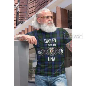 Baird Tartan Cotton T-shirt with Family Crest DNA In Me Style