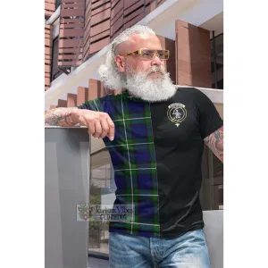 Bannerman Tartan Cotton T-shirt with Family Crest and Half Of Me Style