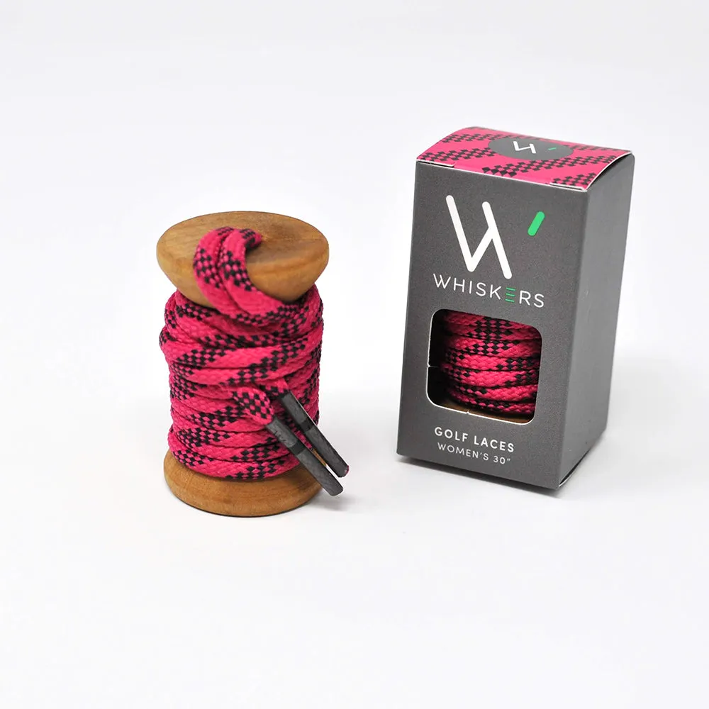 Berry & Black Classic Round Golf Laces