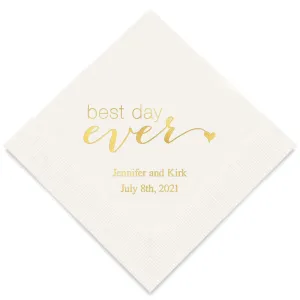 BEST DAY EVER PRINTED NAPKINS (50/pkg)