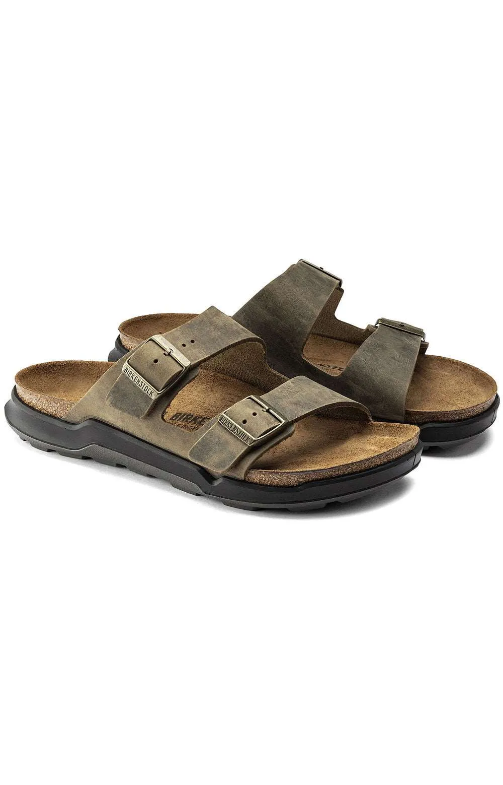 Birkenstock Arizona CT Sandals - Faded Khaki Comfort Edition