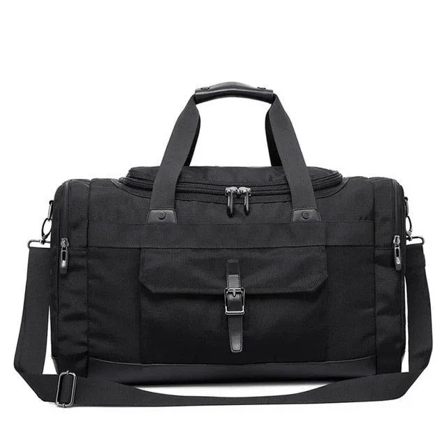 Black Nyon Travel Duffel Bag Unisex Weekender Bags