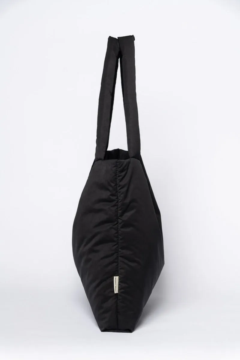 Black Puffy Mom Bag