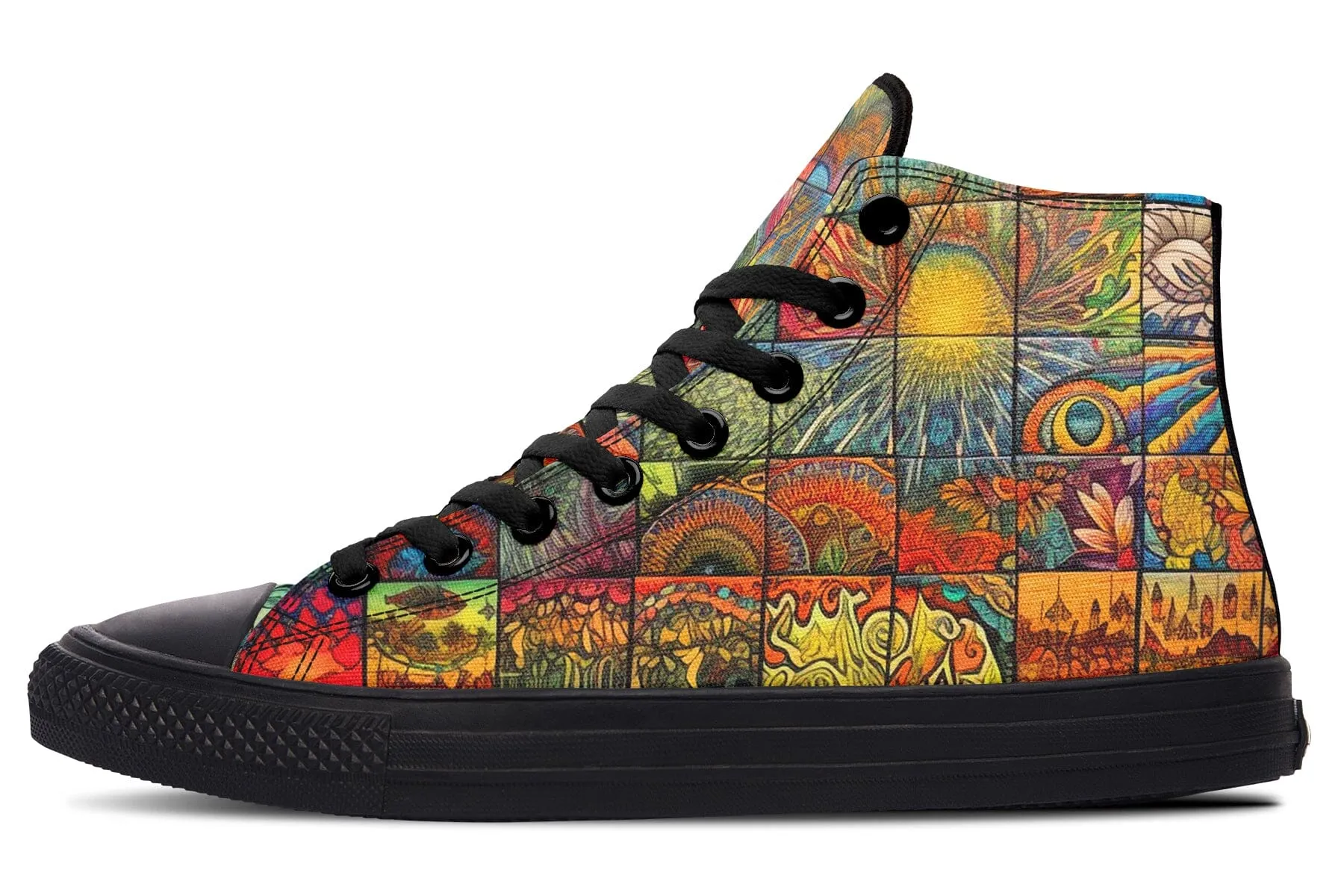 Blotter Patch Fuzz High Top Shoes