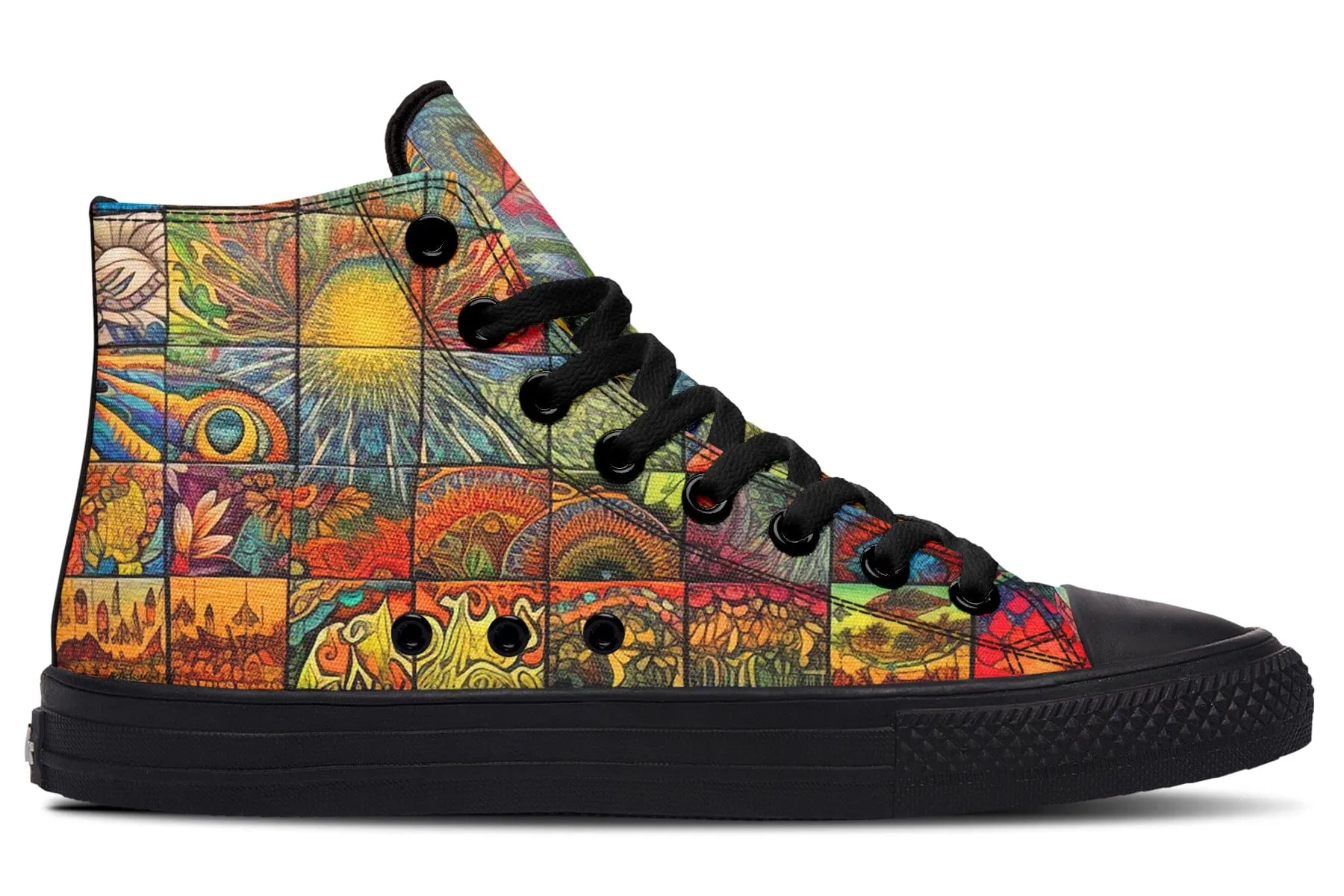 Blotter Patch Fuzz High Top Shoes