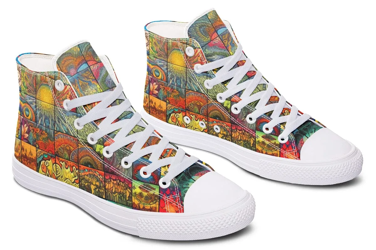 Blotter Patch Fuzz High Top Shoes