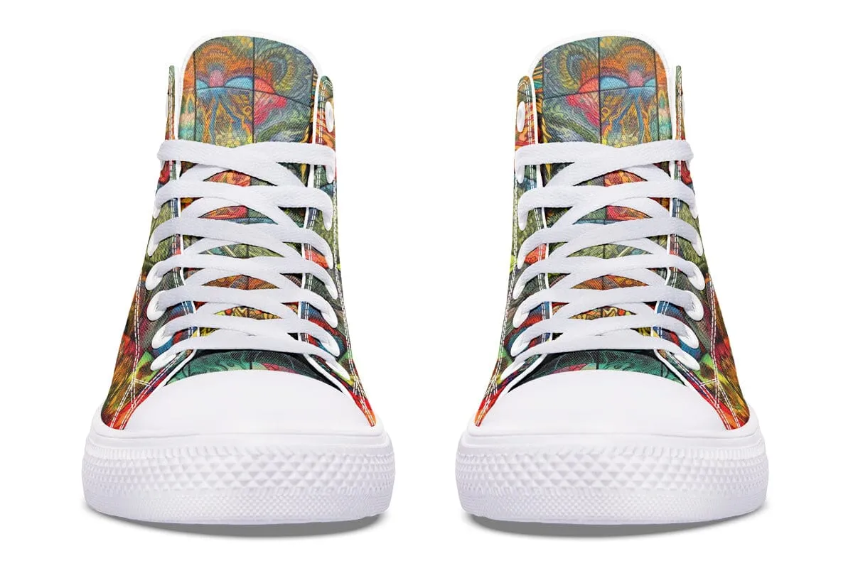 Blotter Patch Fuzz High Top Shoes