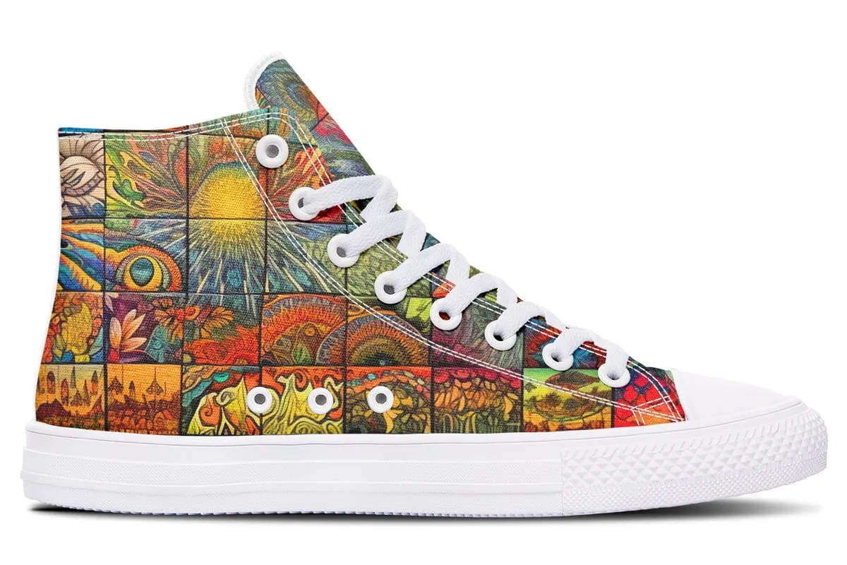 Blotter Patch Fuzz High Top Shoes