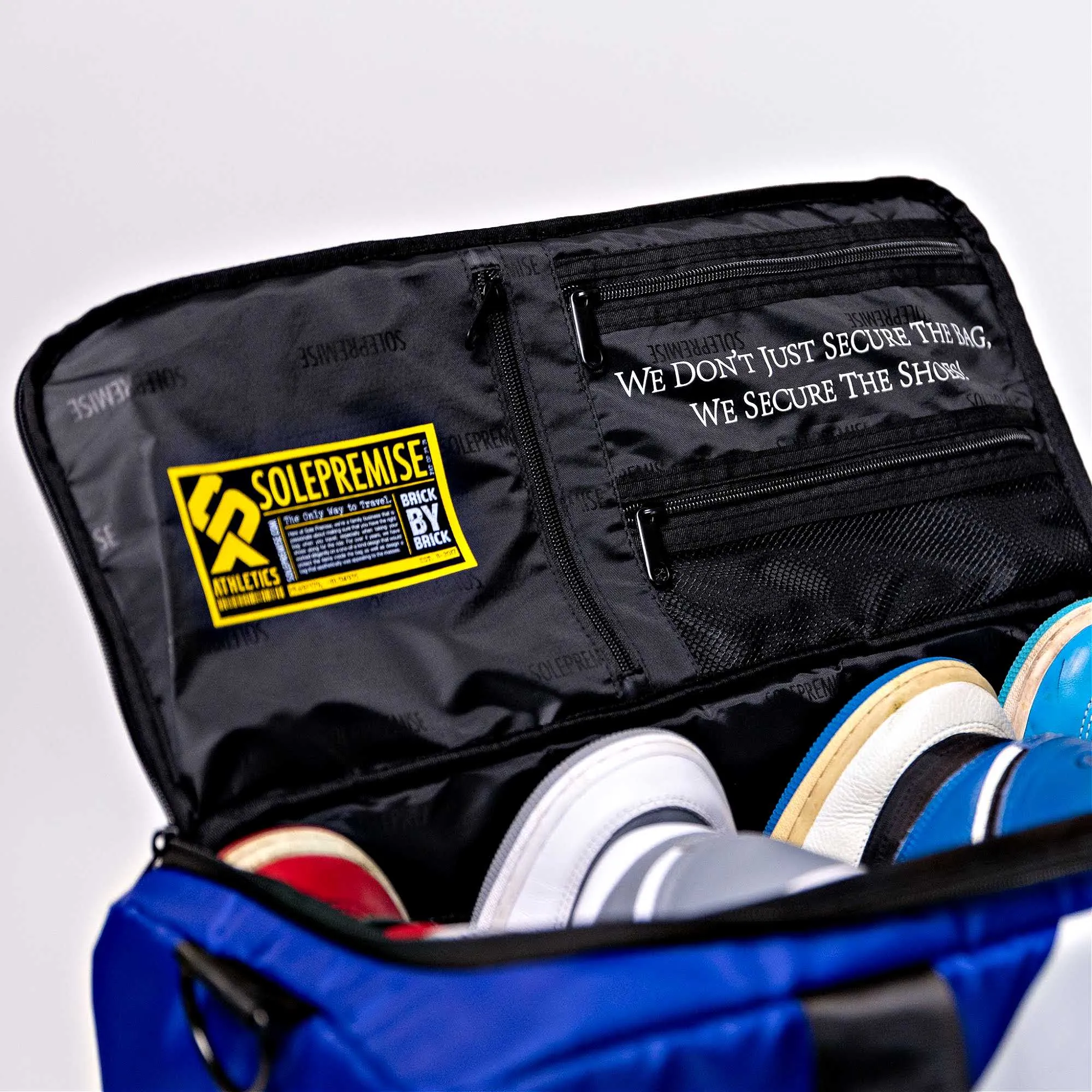 Blue Sneaker Duffle Bag