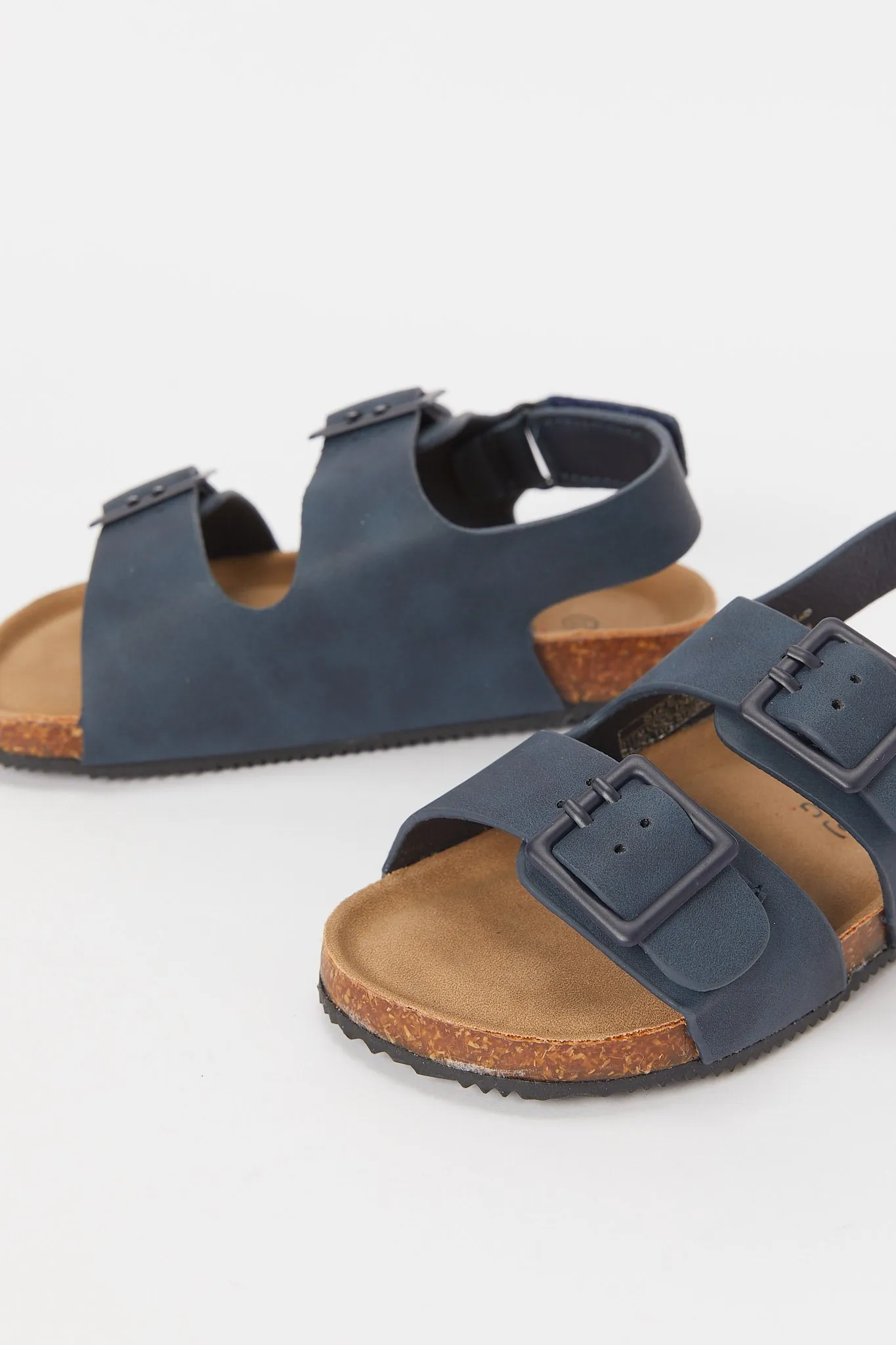 Boys Navy Velcro Cork Sandal