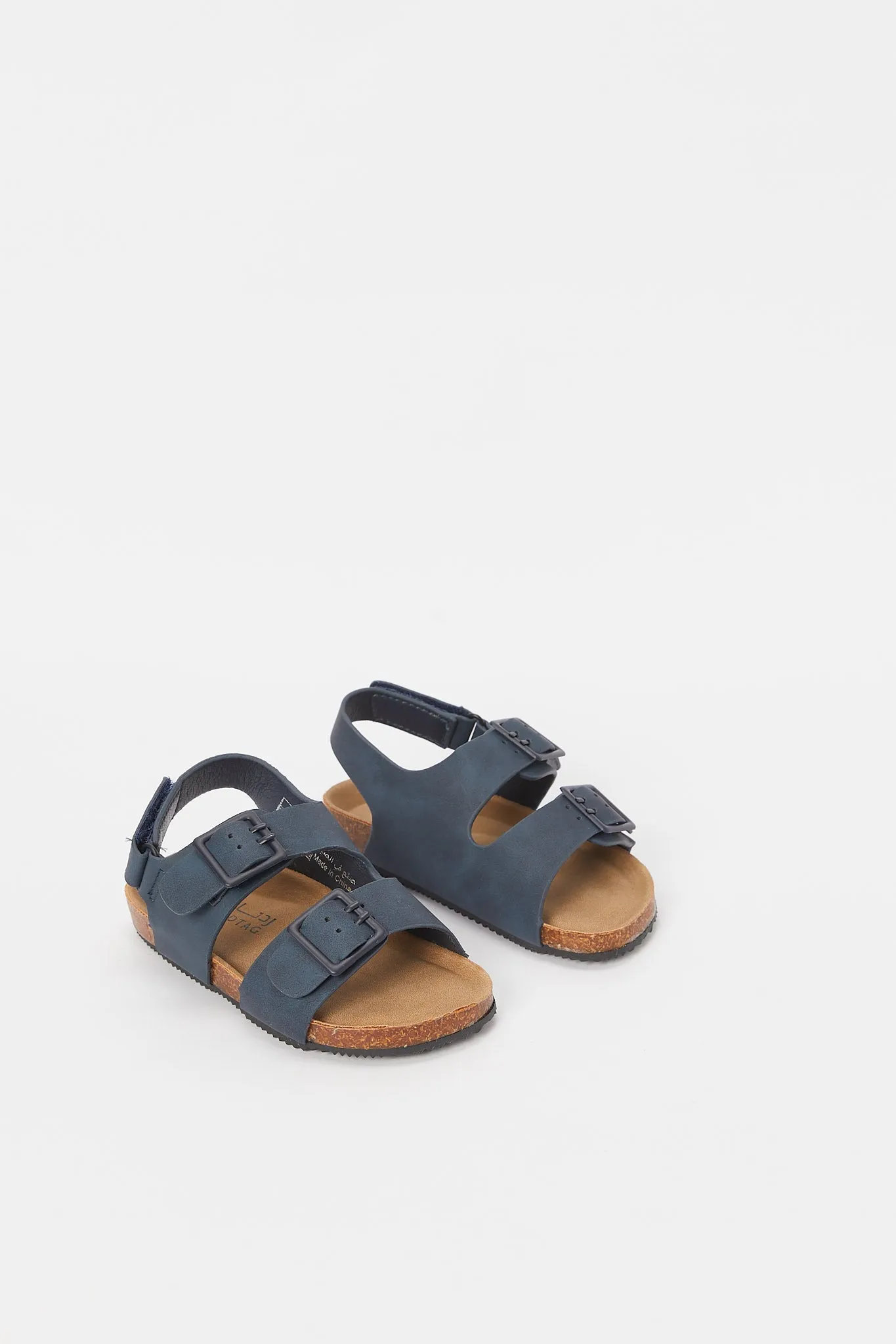 Boys Navy Velcro Cork Sandal