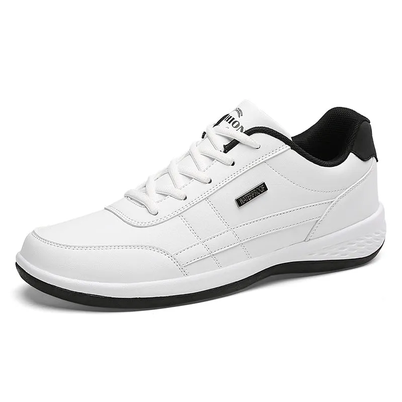 Breathable Italian casual sneakers for men, featuring non-slip vulcanized soles and a comfortable, stylish design for everyday wear.