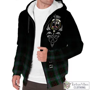 Brodie Hunting Tartan Sherpa Hoodie Featuring Alba Gu Brath Family Crest Celtic Inspired