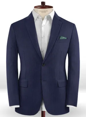 Caccioppoli Dapper Dandy Midico Royal Blue Wool Jacket