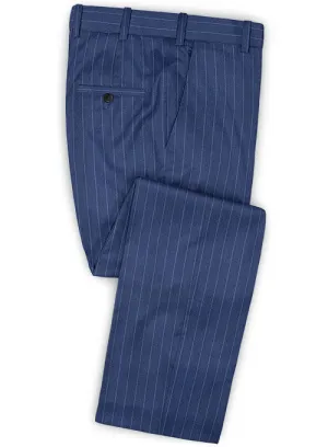 Caccioppoli Dapper Dandy Parbo Blue Wool Pants