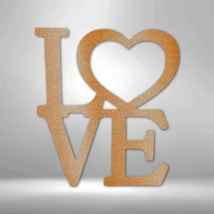 Classic Love - Steel Sign