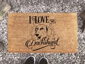 Coolspod- Outdoor Mat- Dachshund Doormat, Dog Lover Gift, Dog Decor, Pet, Dachshund Gift