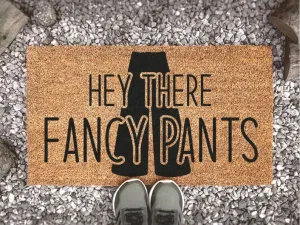 Coolspod- Outdoor Mat- Hey There Fancy Pants Doormat, New Home Gift, Funny Doormat, Welcome Door Mat, Funny Door Mat