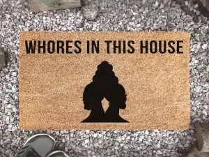 Coolspod- Outdoor Mat- Whores In This House Doormat, WAP Mat, Cardi B, Custom Coir Mat, Music Gift, Welcome Mat